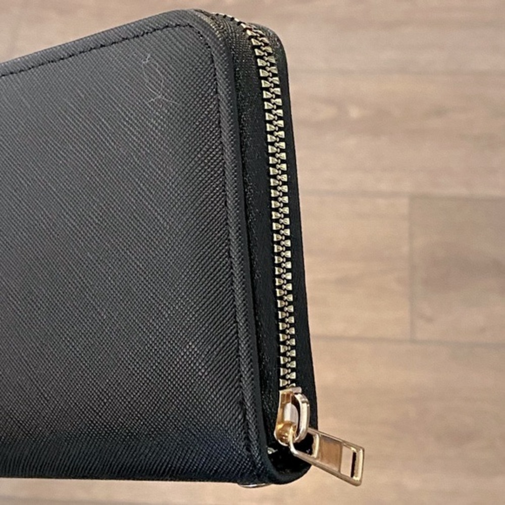 NEW! BUNDLE Scarf Handled Satchel With Crossbody Strap & Matching Wallet Black - Picture 10 of 15